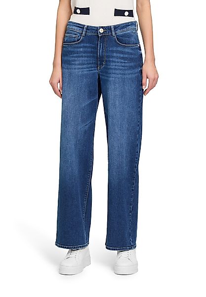 Betty&Co High-waist-Jeans "Damen High Waisted-Jeans mit weitem Bein" günstig online kaufen