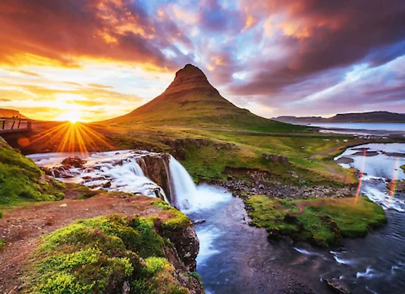 Papermoon Fototapete »Kirkjufel Waterfalls Iceland« günstig online kaufen