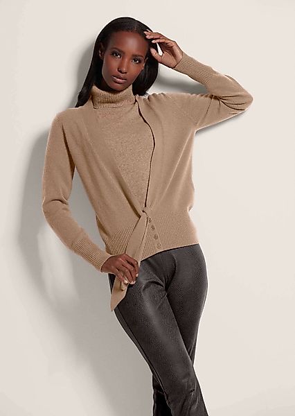 MADELEINE Strickjacke Kaschmir-Strickjacke mit tiefem V-Ausschnitt günstig online kaufen