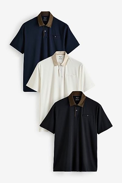 Next Poloshirt Poloshirts aus Jersey im 3er-Pack (3-tlg) günstig online kaufen