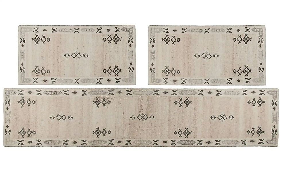 THEKO Teppich   ¦ beige ¦ Wolle ¦ Maße (cm): B: 70 H: 1,8 Teppiche > Naturt günstig online kaufen