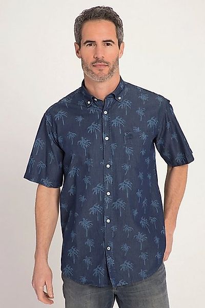 JP1880 Kurzarmhemd Hemd Halbarm floraler Print Buttondown-Kragen günstig online kaufen