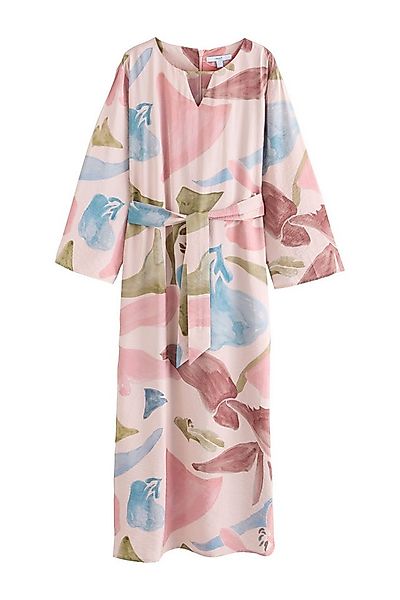 Next Maxikleid Maxi-Kaftankleid mit V-Ausschnitt und 3/4-Ärmeln (1-tlg) günstig online kaufen