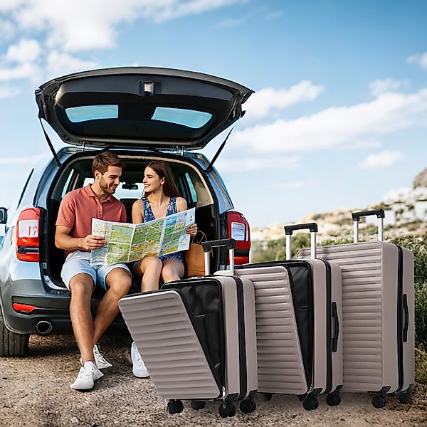 OKWISH Hartschalen-Trolley Dreiteiliges Gepäckset, M (20 günstig online kaufen