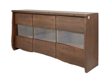 Massivmoebel24 Sideboard (Sideboard Akazie 191x45x96 braun günstig online kaufen