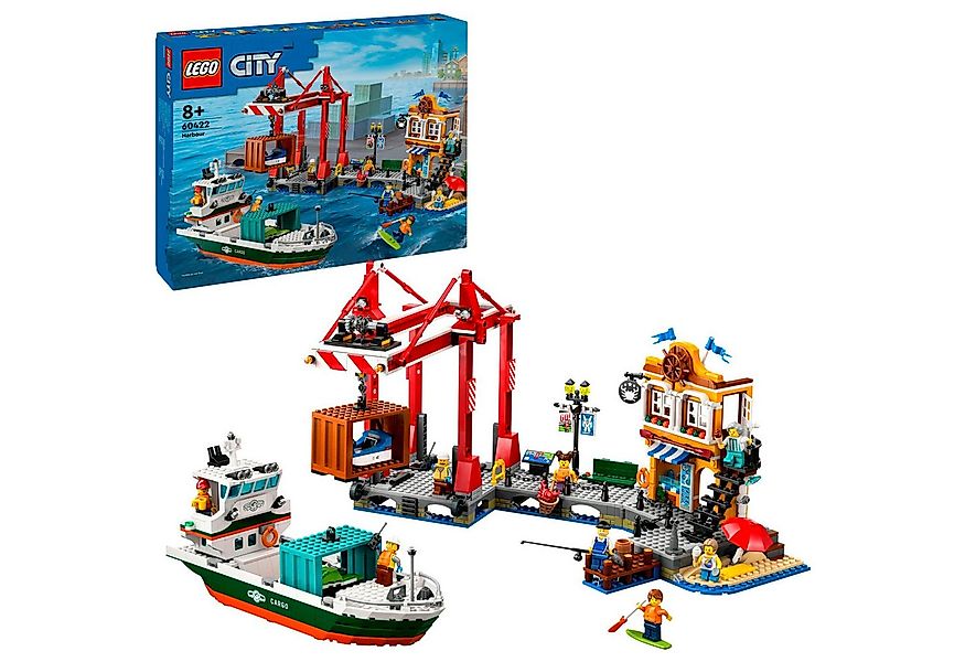 LEGO® LEGO City Hafen mit Frachtschiff, Spielbausteine günstig online kaufen