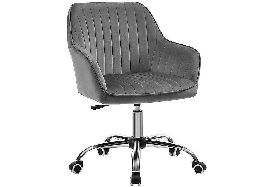 SONGMICS Bürostuhl, Schreibtischstuhl mit Samtbezug, höhenverstellbar, für günstig online kaufen