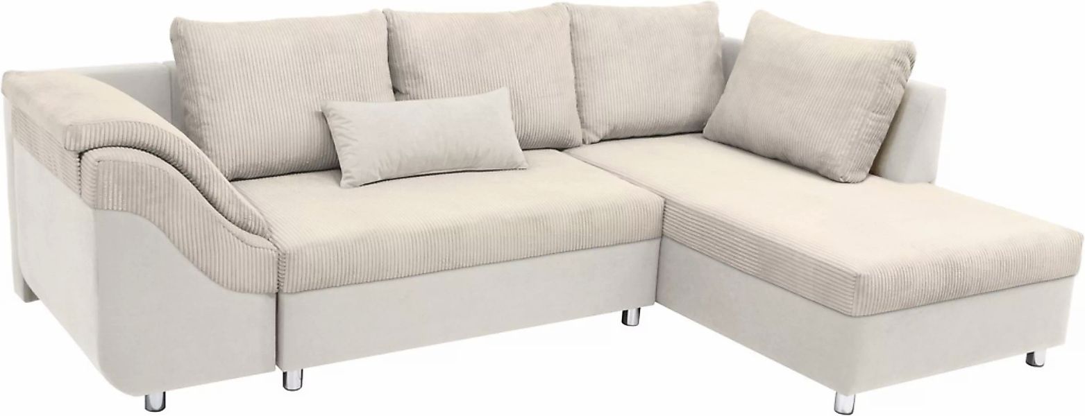COLLECTION AB Ecksofa Sally L-Form, mit und ohne Bettfunktion, inklusive lo günstig online kaufen