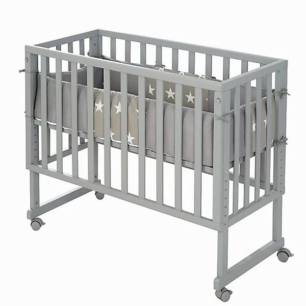 roba® Stubenbett »Safe Asleep® 2in1, taupe, Little Stars«, mit 4 Rollen, Ma günstig online kaufen