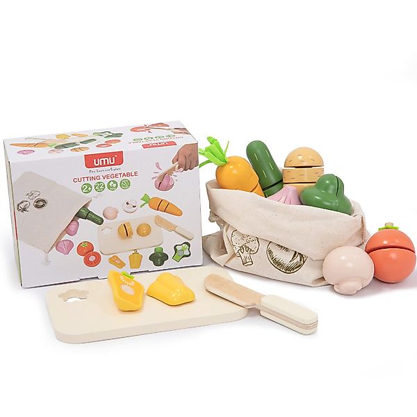 Esun Spielküche Holz Gemüse Schneideset für günstig online kaufen