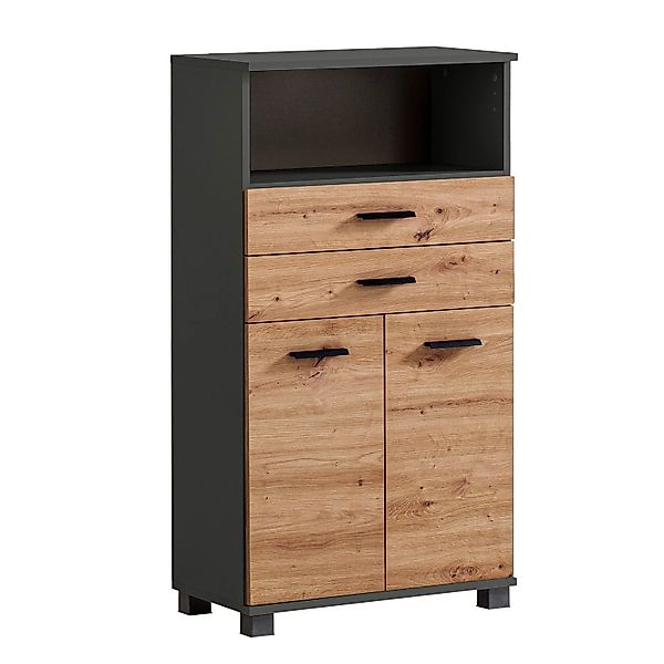 Schildmeyer Highboard Palermo HB 600 Anthrazit 110,5 cm x 32,6 cm x 59,8 cm günstig online kaufen