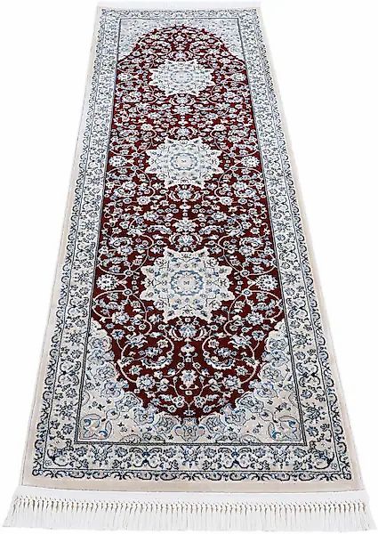 carpetfine Teppich »Nain Diane«, rechteckig, 8 mm Höhe, Kurzflor mit Franse günstig online kaufen