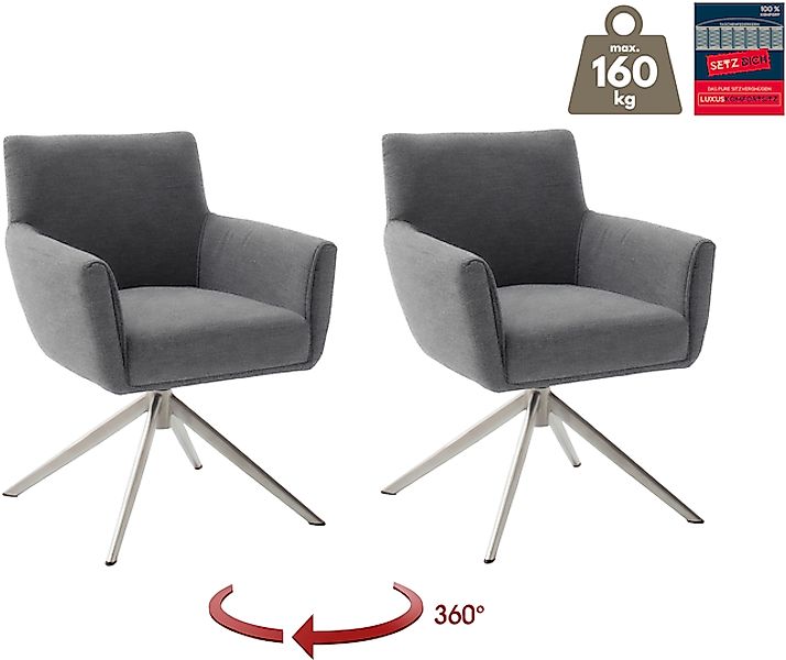 MCA furniture 4-Fußstuhl »WILSON Esszimmerstuhl, Armlehnstuhl, Polsterstuhl günstig online kaufen