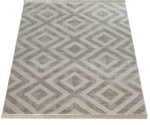 Paco Home Teppich "Poco 821" rechteckig 6 mm Höhe Kurzflor, Rauten Design, günstig online kaufen