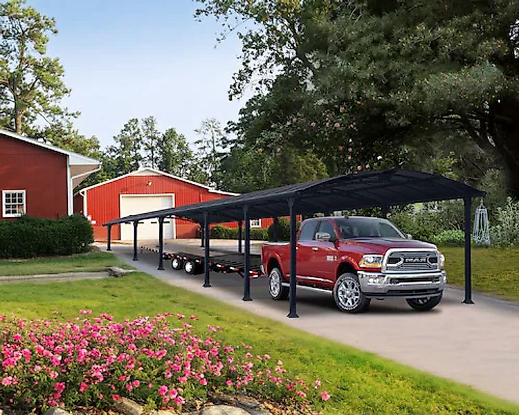 Palram - Canopia Einzelcarport »Arcadia« Aluminium 325 cm Anthrazit wartung günstig online kaufen