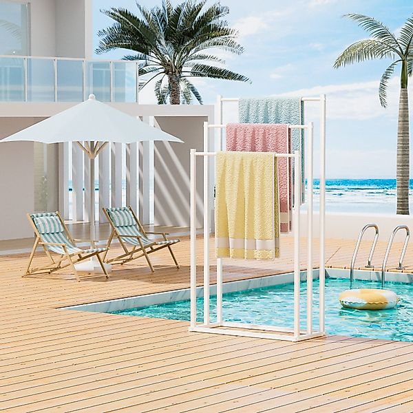 GLIESE POWER Handtuchständer 3-stufiges Badezimmer-Wäscheständer, multifunk günstig online kaufen