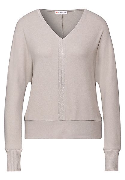 STREET ONE Langarmshirt, mit V-Ausschnitt günstig online kaufen
