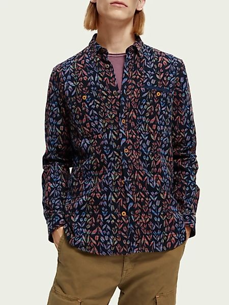 Scotch & Soda Bonded „Yarn-Dye“-Shirt mit anpassbaren Ärmeln günstig online kaufen