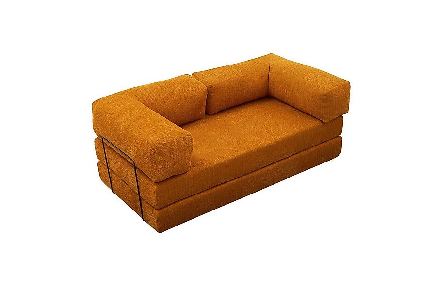 Skye Decor Sofa 3-Sitzer Sofa in leuchtendem Orange, weicher Chenille-Stoff günstig online kaufen