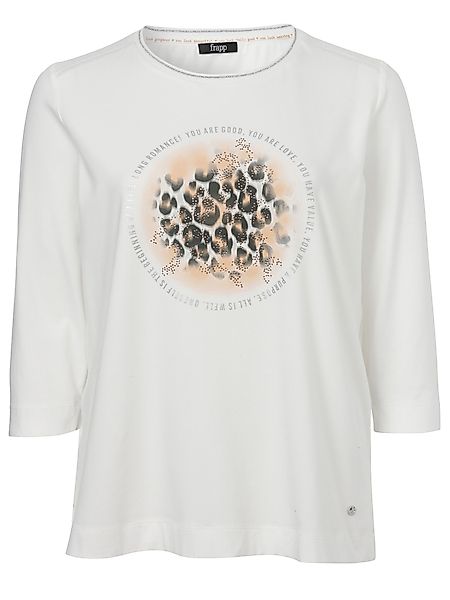 FRAPP 3/4-Arm-Shirt Modisches T-Shirt mit Glitzersteinen günstig online kaufen