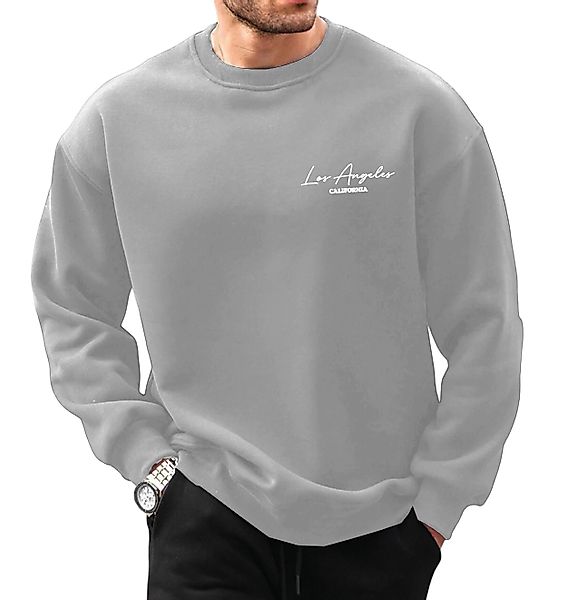 RMK Rundhalspullover Herren Pullover Langarmshirt Sweatshirt günstig online kaufen