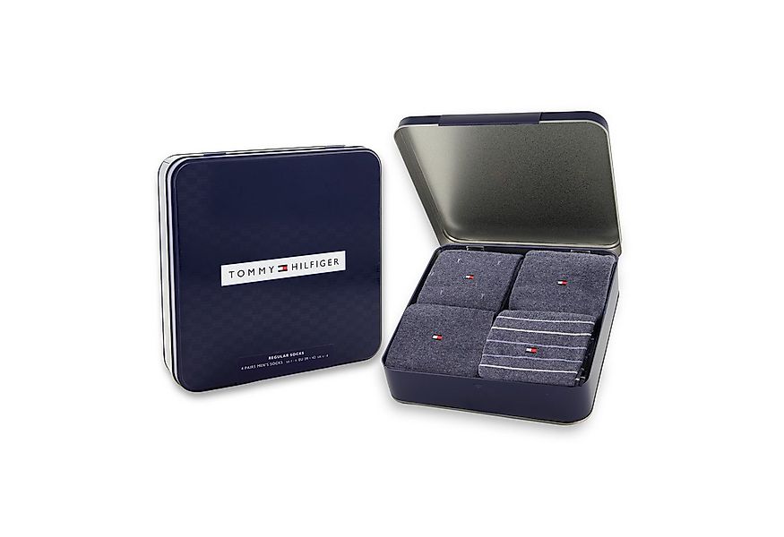 Tommy Hilfiger Socken TH MEN SOCK 4P TIN GIFTBOX (4er Pack) günstig online kaufen