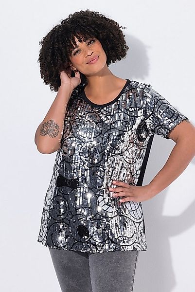 Angel of Style T-Shirt T-Shirt Komfort Fit Pailletten-Smileys günstig online kaufen