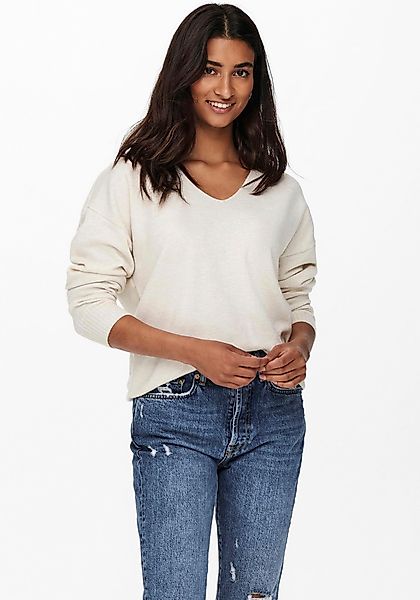ONLY V-Ausschnitt-Pullover ONLRICA LIFE L/S V-NECK günstig online kaufen