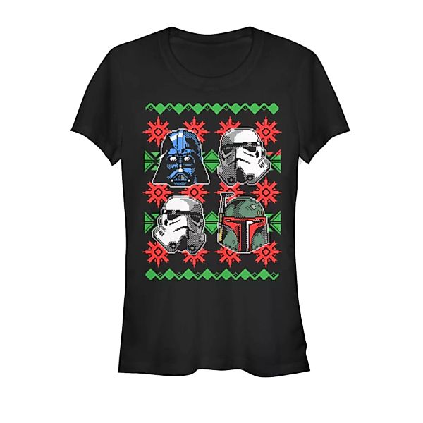 Star Wars - Gruppe Holiday Faces - Weihnachten - Frauen T-Shirt günstig online kaufen