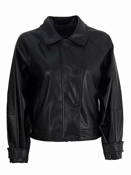 Freshlions Lederimitatjacke Freshlions Leather Jacket schwarz M günstig online kaufen