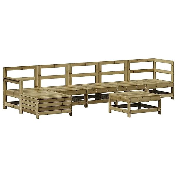 vidaXL 7-Tlg Garten-Lounge-Set Kiefernholz Imprägniert 3250619 günstig online kaufen