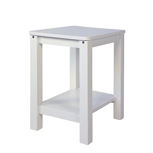 Homestyle4u Nachttisch 38x47x32 in Weiß 1827 günstig online kaufen