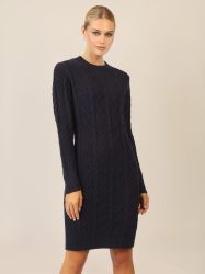 Apart Strickkleid mit Strukturmuster und Rundhalsausschnitt günstig online kaufen