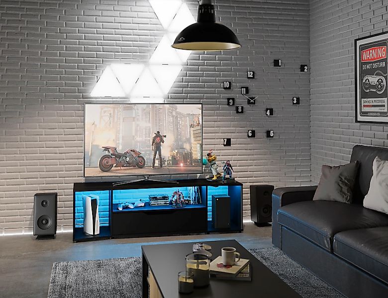 Gami Media-Board "HACK", TV-Möbel speziell für Gamer entwickelt günstig online kaufen