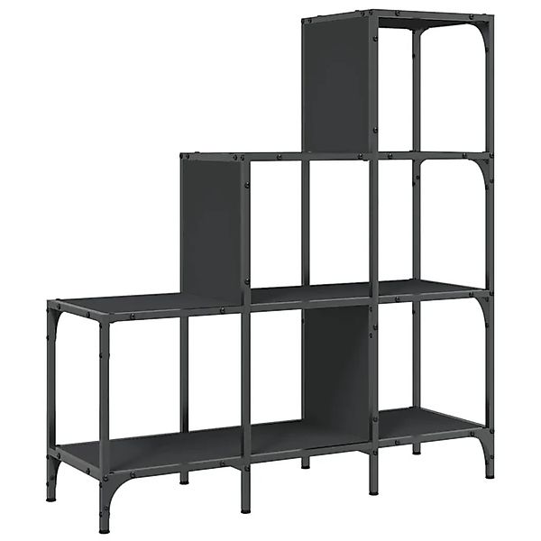 vidaXL Bücherregal Schwarz 92x30x102 cm Holzwerkstoff und Metall 845436 günstig online kaufen