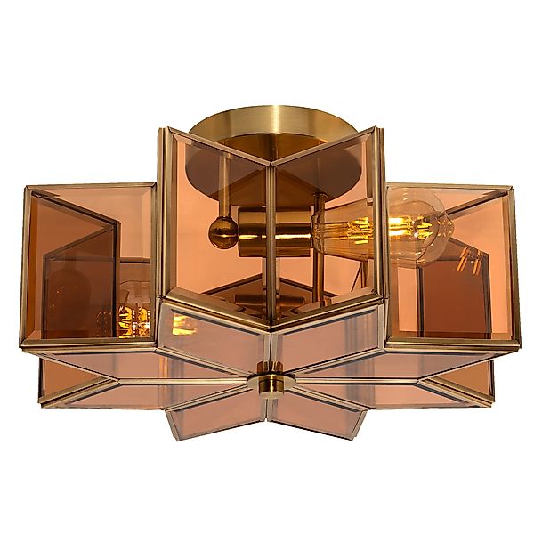 MLT&RIDDLE Deckenleuchte 2-Licht 41cm Einzigartige Sternförmige (8-Eck) Hal günstig online kaufen