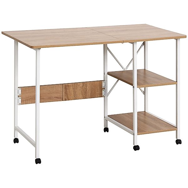 HOMCOM Schreibtisch Klapptisch Beistelltisch Bürotisch (Mobiler günstig online kaufen