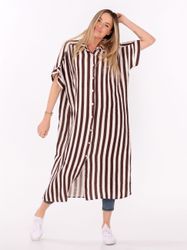 YC Fashion & Style Longbluse Hemdblusenkleid günstig online kaufen