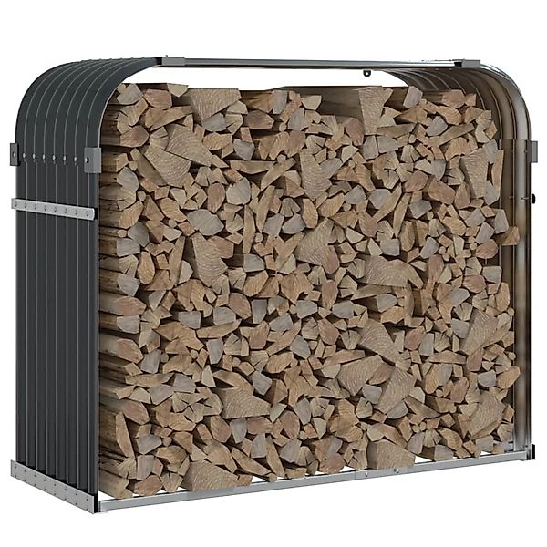 vidaXL Kaminholzregal Kaminholzunterstand Anthrazit 120x45x100 cm günstig online kaufen