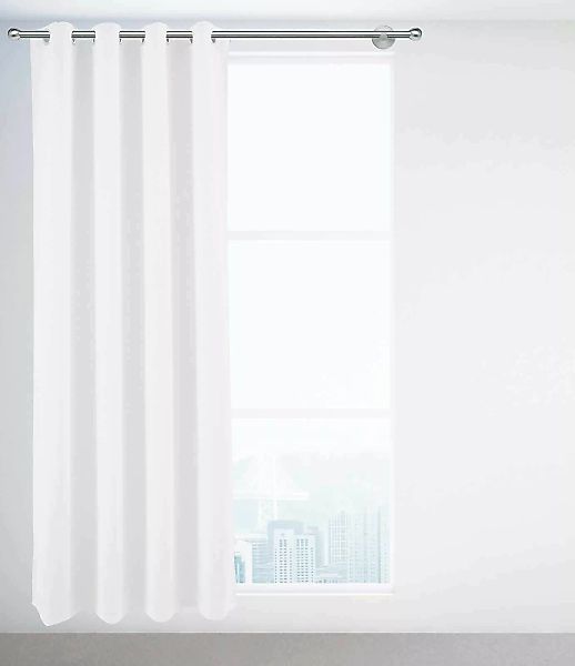 2er Pack Goldmond Vorhang Ösenvorhang blickdicht Venedig 140x245cm -weiß günstig online kaufen