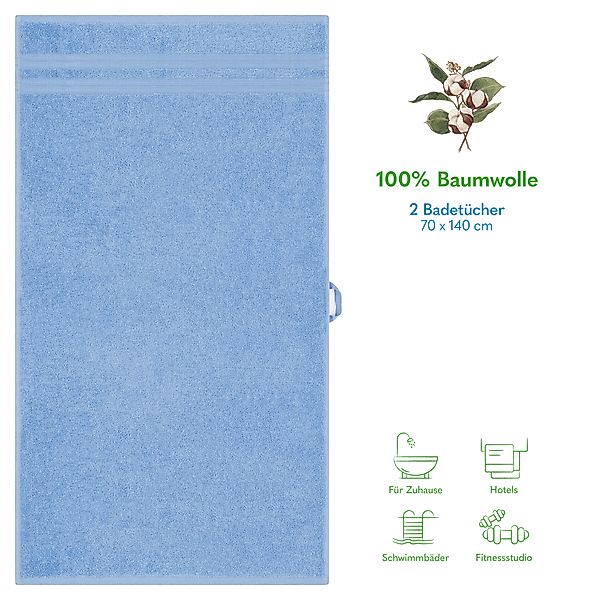 HAMMETEX Duschtuch 2er Set Badetücher 70x140 günstig online kaufen