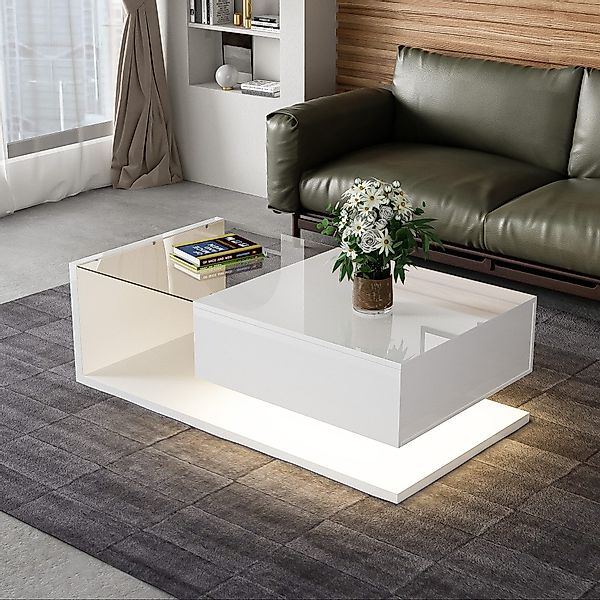 STILVORA Couchtisch Hochglanz-Beistelltisch Kaffeetisch Sofatisch mit günstig online kaufen