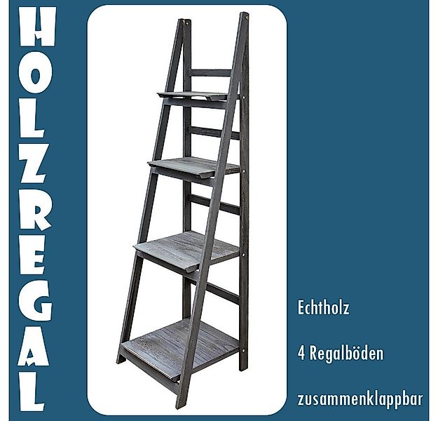 Kingpower Leiterregal Regal Bücherregal Wandregal Standregal Blumentreppe K günstig online kaufen