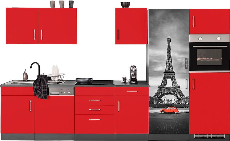 HELD MÖBEL Küchenzeile "Paris", ohne E-Geräte, Breite 340 cm günstig online kaufen