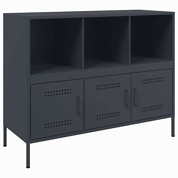 vidaXL Sideboard Sideboard Anthrazit 100,5x39x79 cm günstig online kaufen