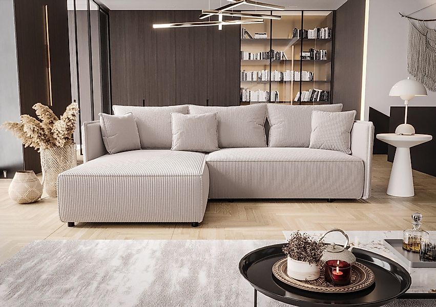 Fun Möbel Ecksofa Schlafsofa Sofa EVORA günstig online kaufen