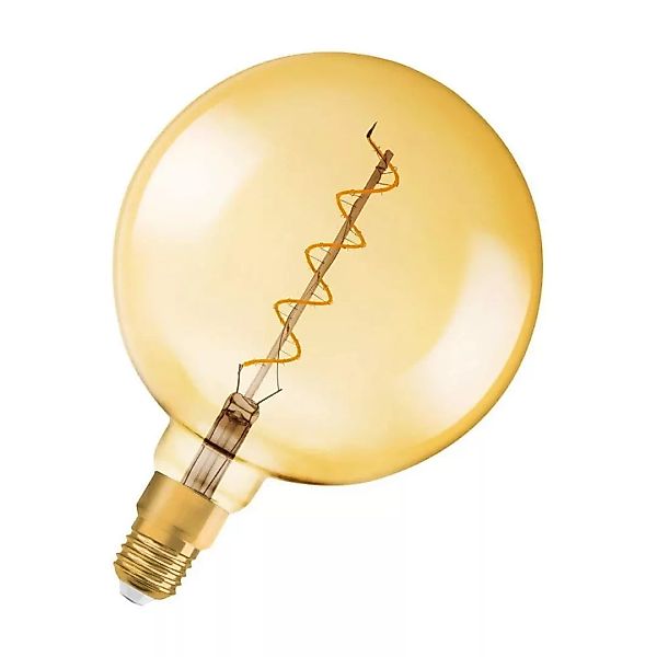 Osram LED Lampe ersetzt 28W E27 Globe - G200 in Gold 4W 300lm 2000K dimmbar günstig online kaufen