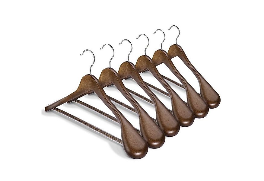 House Day Kleiderbügel Anzug Holz, rutschfest, Anzugbügel, (6-tlg), Breit J günstig online kaufen