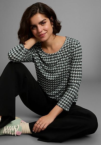 Laura Scott 3/4-Arm-Shirt mit grafischem Allover-Print günstig online kaufen