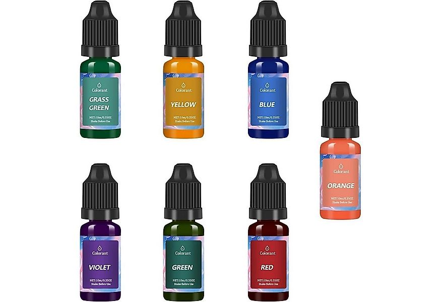 ALLAVA Bienenwachskerze Kerzenwachs Farbe 7 Farben je 10ml Kerzenfarbe für günstig online kaufen